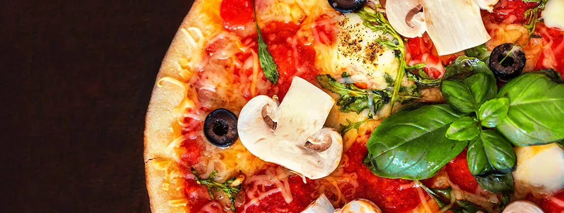 pizza mozza-champignons-olives