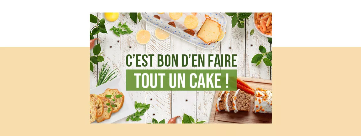 Des cakes sucrés et salés pour le printemps 