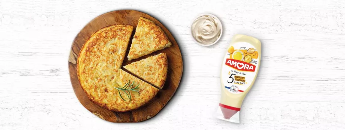 Tortilla de Patatas avec Amora® Une tortilla espagnole