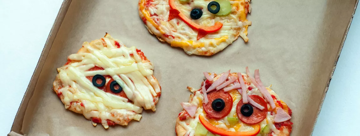 Des pizzas maison Halloween