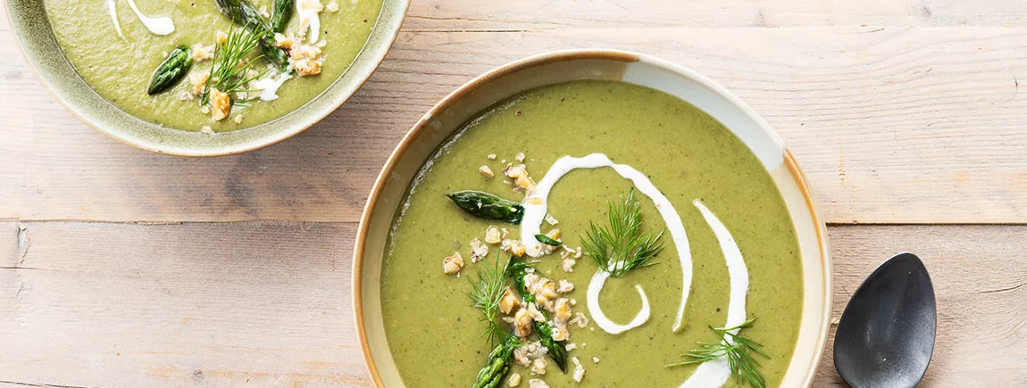 Soupe Crémeuse D’asperges Vertes Aux Black Eyed Peas Soupe crémeuse d’asperges vertes aux Black Eyed Peas Knorr