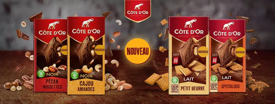 Découvrez les nouvelles tablettes de Côte d'Or