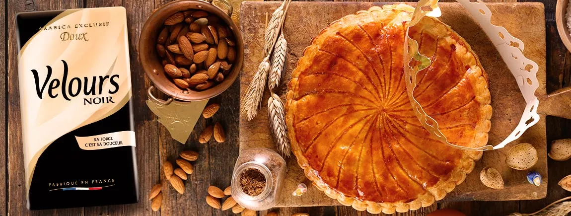 Galette des rois au café avec Velours Noir Velours Noir
