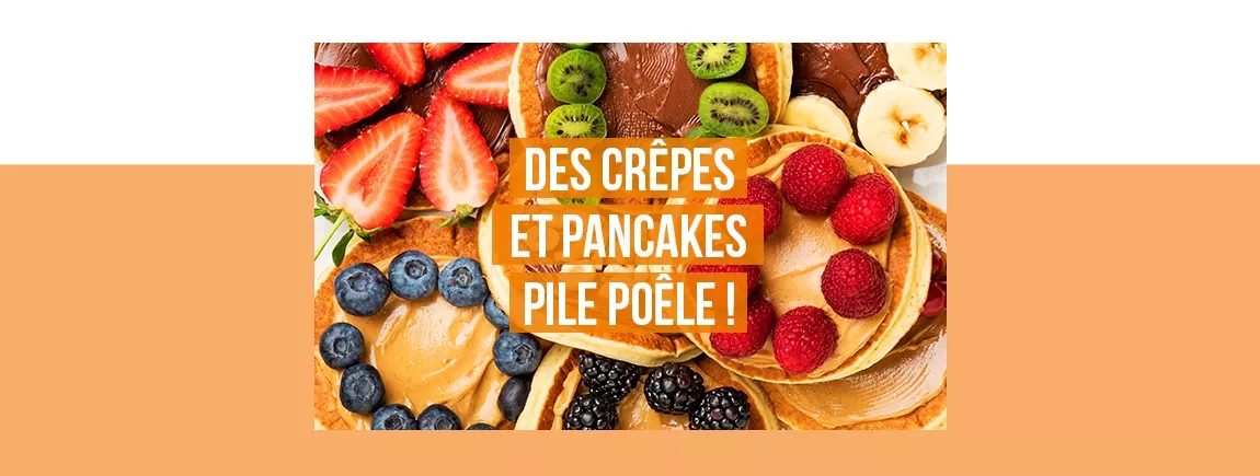 Réalisation de crêpes et de pancakes 