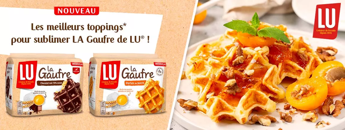 Pour Mardi gras : Sublimez vos gaufres LU ! Des gaufres pour Mardi Gras