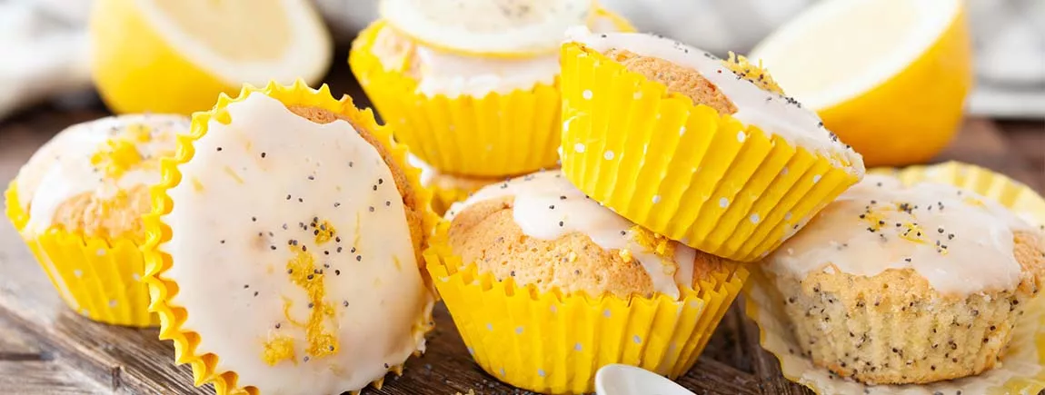 Muffins au citron et graines de pavot