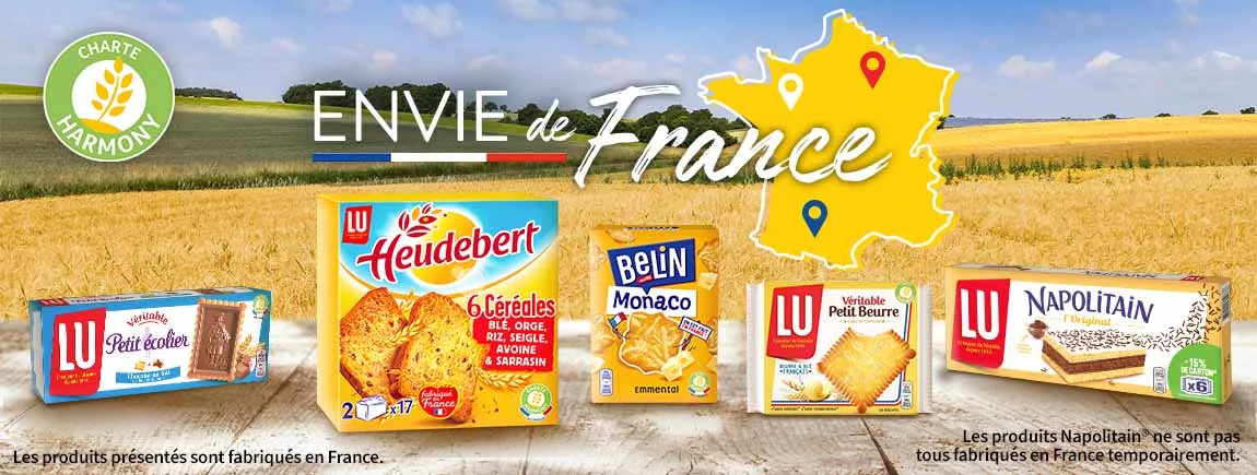 Vos biscuits préférés sont fabriqués en France Vos biscuits préférés sont fabriqués en France