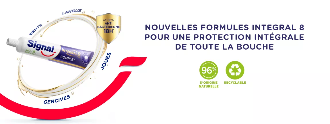 Les nouveaux packs de dentifrices de Signal Integral 8.