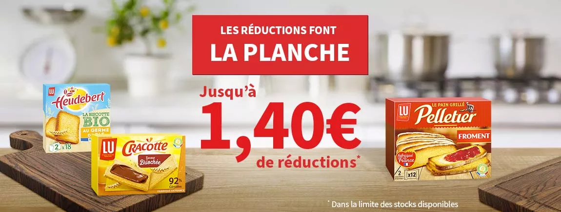 Les réductions font des planches