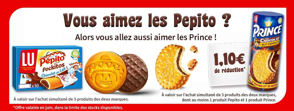 Des packs de Pépito et Prince sur un fond blanc
