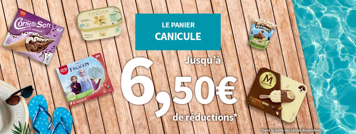 Bons de réductions spécial CANICULE avec Magnum, Carte d’Or, Ben&Jerry’s, Miko, Cornetto