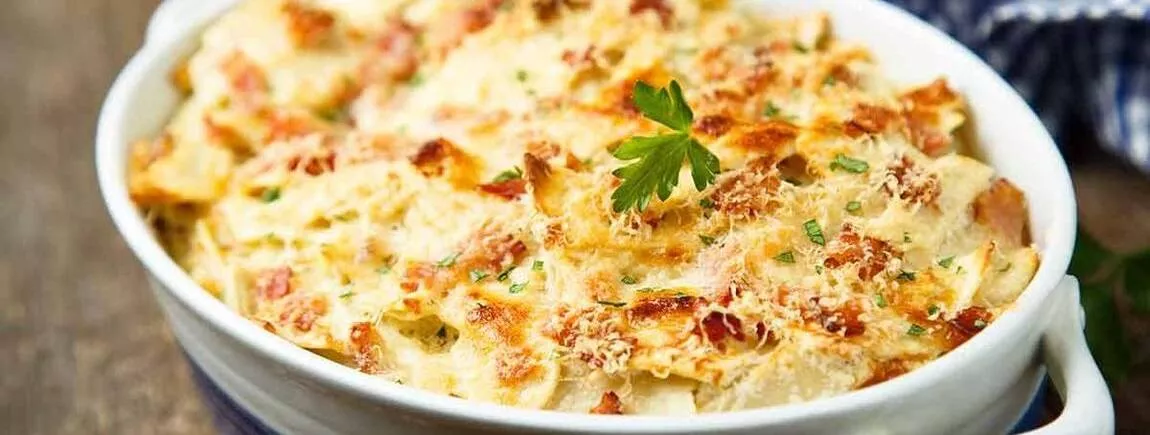 Pâtes gratinées aux champignons Pâtes gratinées aux champignons
