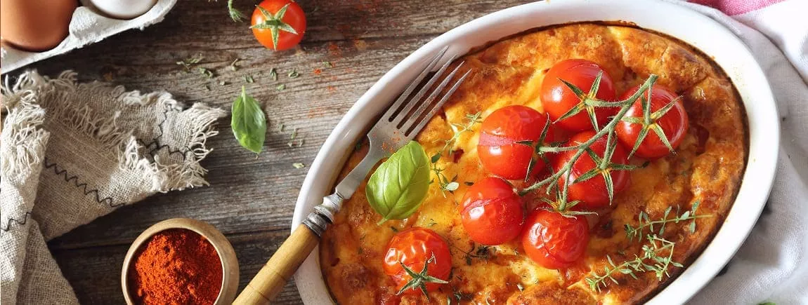 Clafoutis aux tomates cerises avec Maizena®