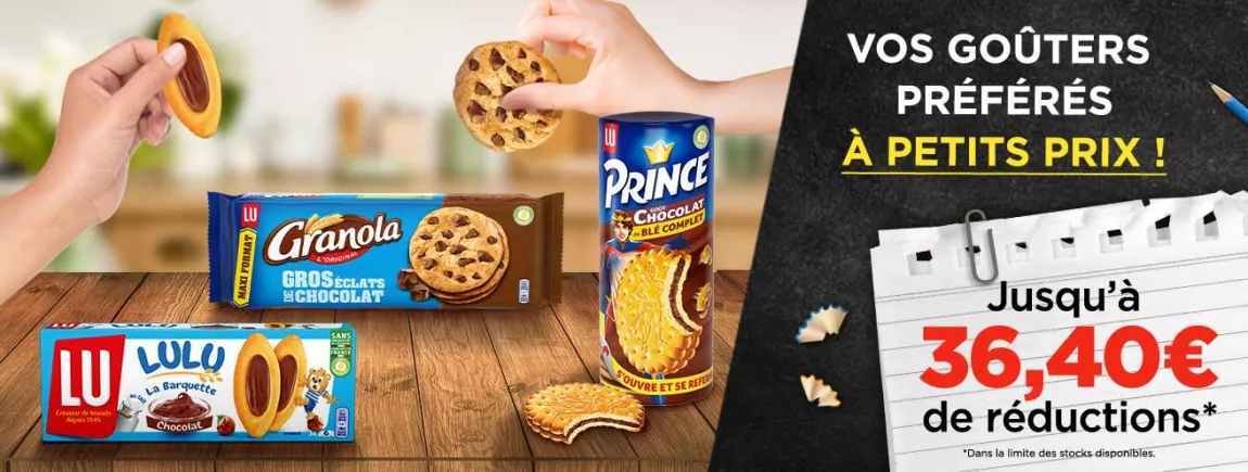 Une rentrée moins chère avec vos marques préférées Header