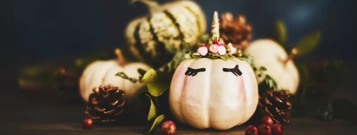 DIY Halloween : transformez une citrouille en licorne ! Citrouille licorne