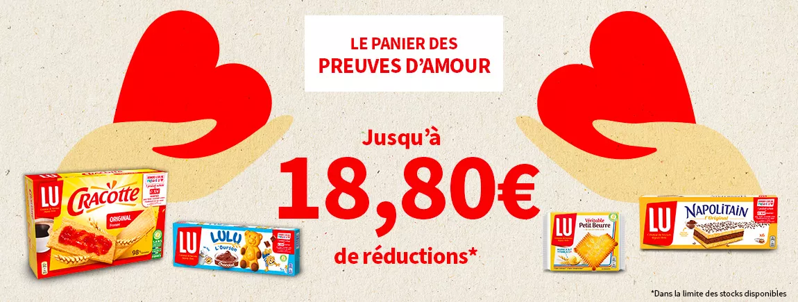 Des packs entourés de cœurs
