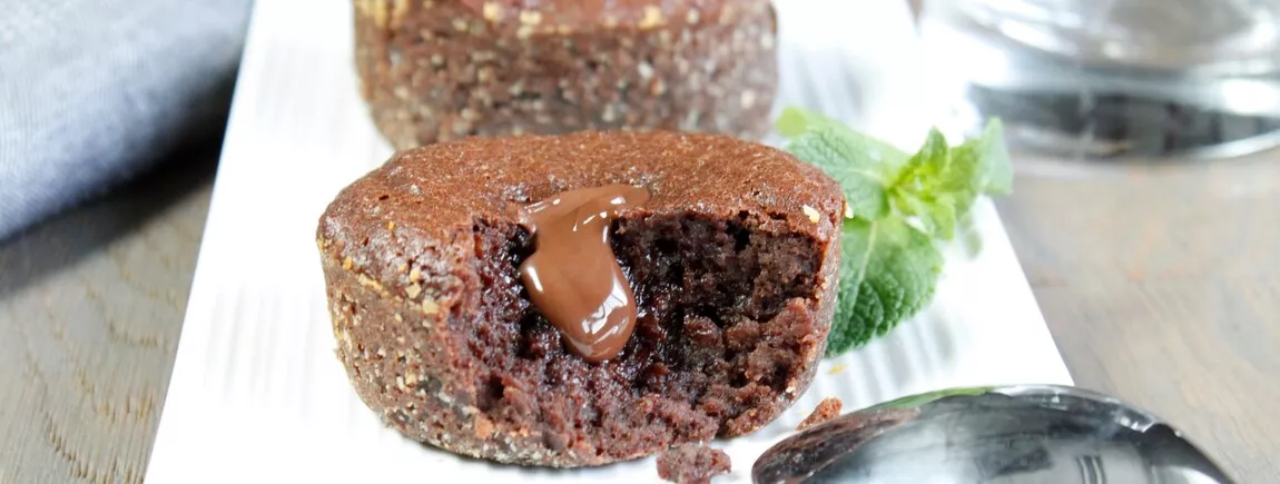 Cœur coulant au chocolat sans farine Cœur coulant au chocolat sans farine
