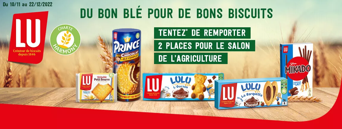 Avec les biscuits LU et le programme Harmony tentez de gagner 2 places pour le salon de l’agriculture header harmony