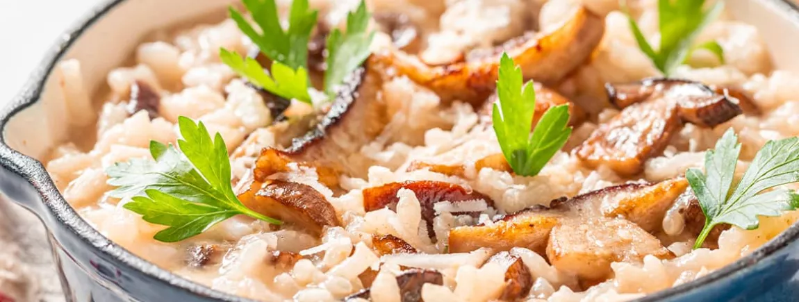 Le risotto aux champignons