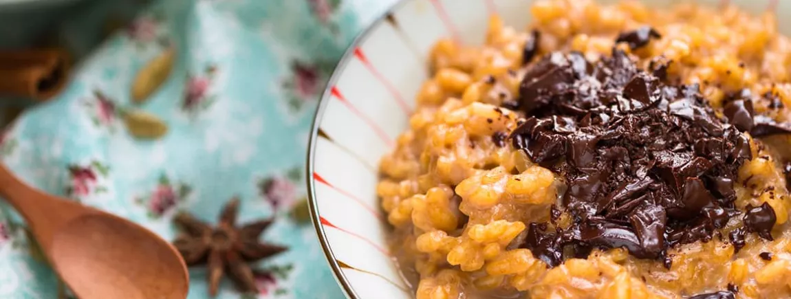 Recette risotto chocolat noisettes