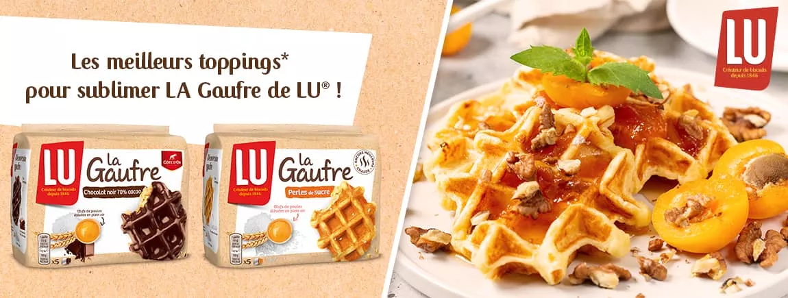 Pour Mardi gras : Sublimez vos gaufres LU ! Des gaufres pour Mardi Gras
