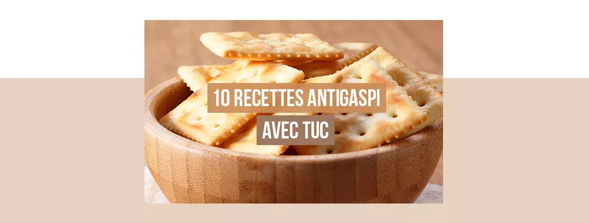 Des biscuits apéritifs TUC dans un saladier 