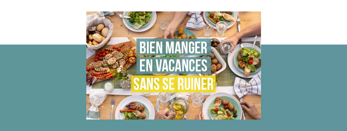 Une table d’été avec plusieurs plats à partager