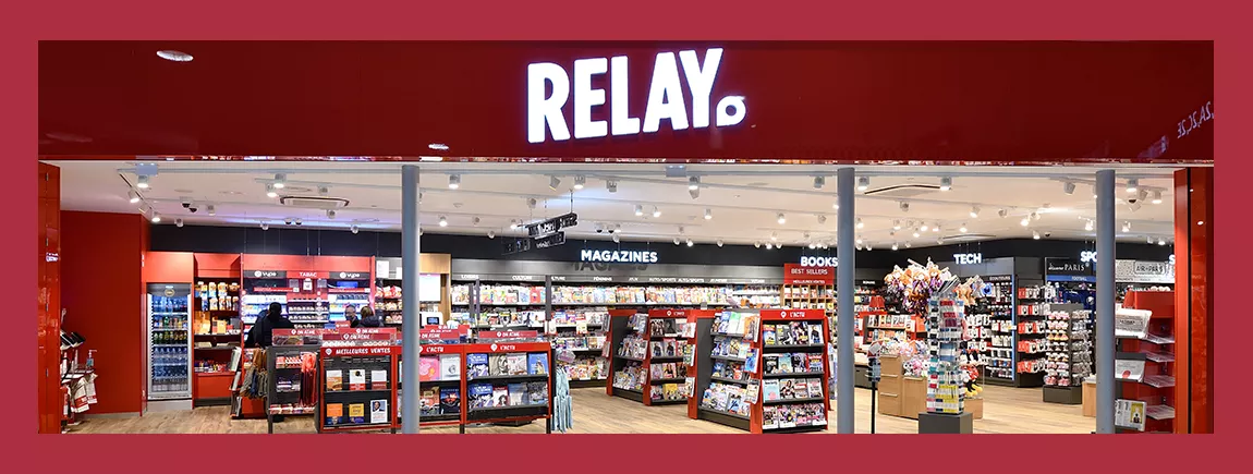 Un magasin RELAY avec le logo