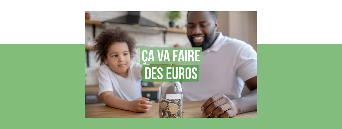 Une famille met de l’argent de côté et réalise des économies