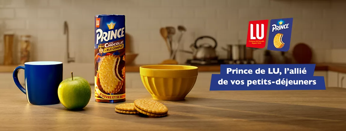 Un petit-déjeuner de Prince Un paquet de biscuit Prince pour le petit déjeuner