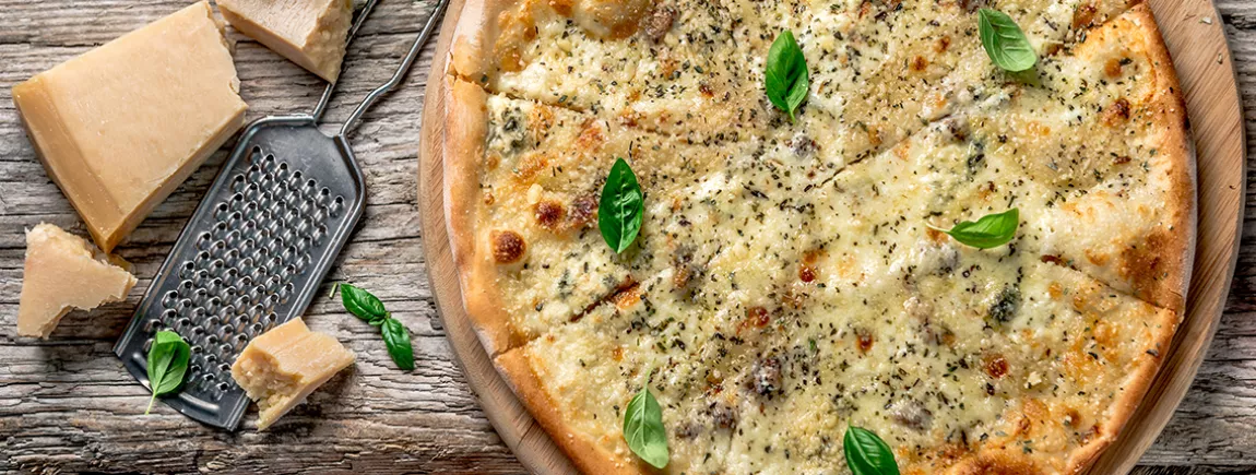 Une pizza 4 fromages Une pizza 4 fromages