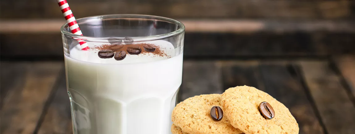 Frozen yogurt au café Tassimo® Grand’Mère® et petits sablés