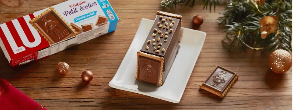 Bûche de Noël facile au Petit Écolier