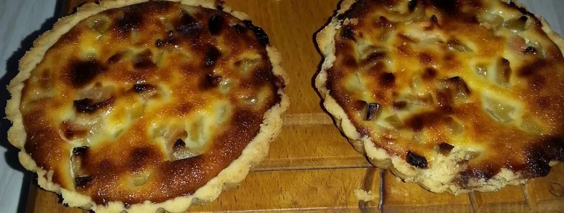 tartelette à la rhubarbe