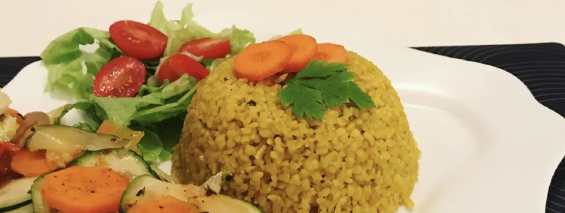 Poisson en papillote & bulgur
