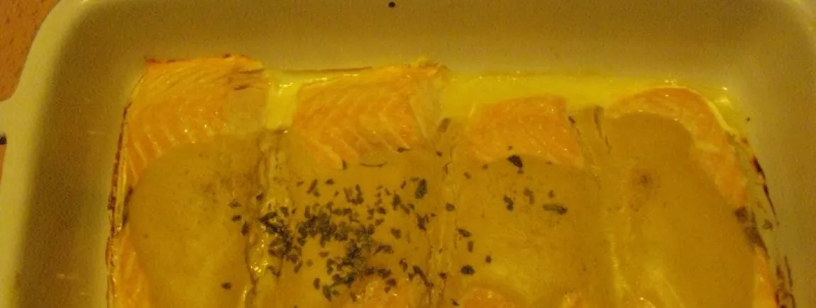 Pavé de saumon à la moutarde
