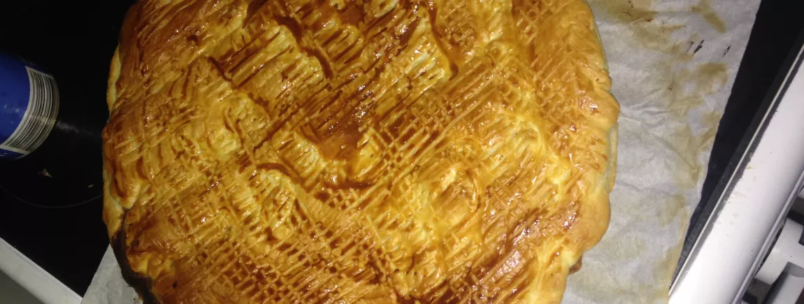 Galette avec pâte à tartiner/noisettes Galette avec pâte à tartiner/noisettes