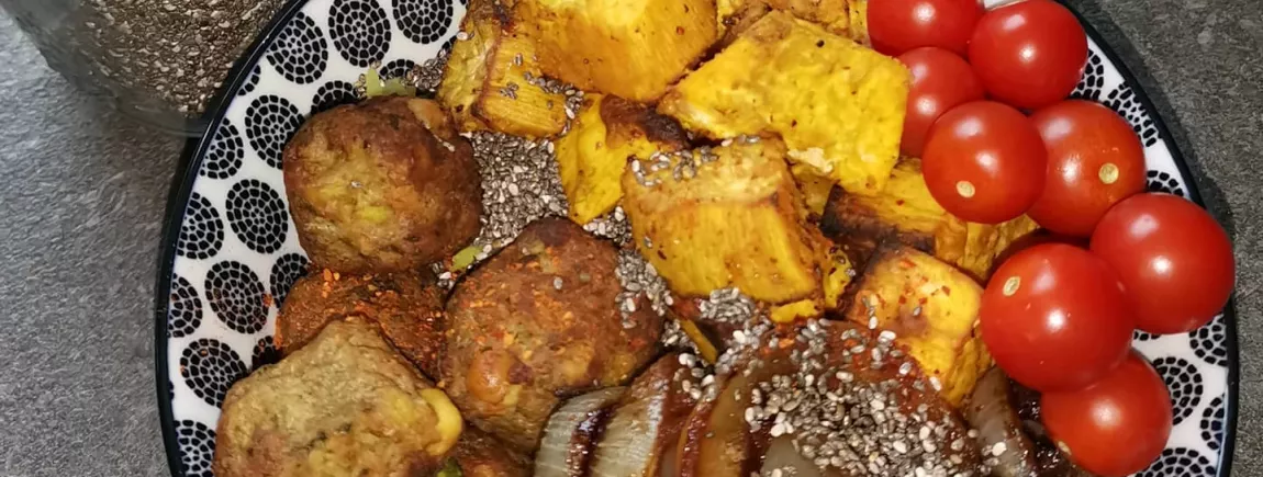 Buddha bowl aux boulettes de Dewfab Buddha bowl aux boulettes