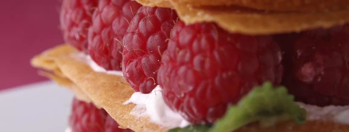 Mille-feuilles aux framboises