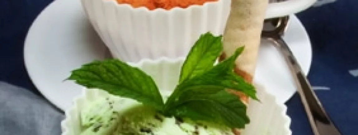 Duo de sorbets melon & menthe Duo de sorbets melon & menthe