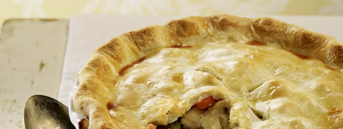 Tourte au poulet et aux légumes