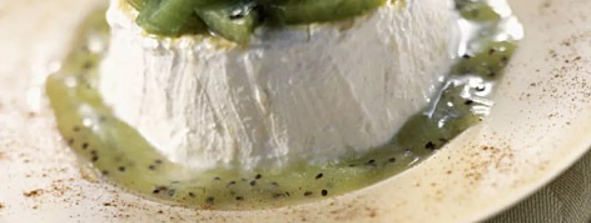 Mousse de fromage blanc aux kiwis