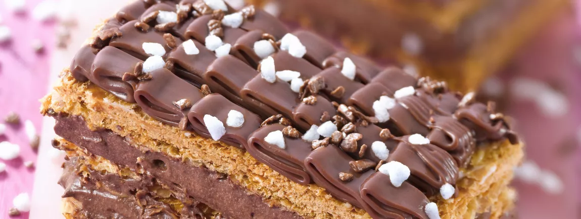 Mille-feuille à la mousse de Philadelphia® avec Milka®