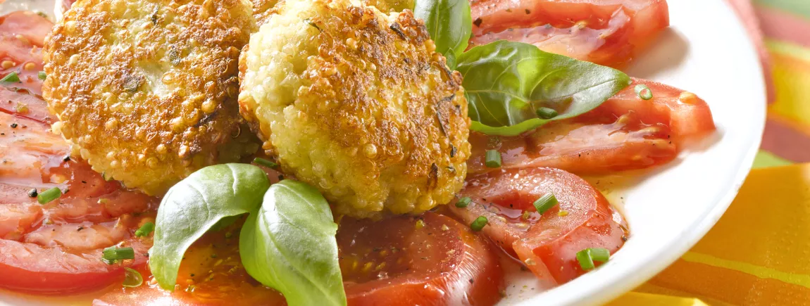 Croquettes de quinoa au parmesan et au basilic