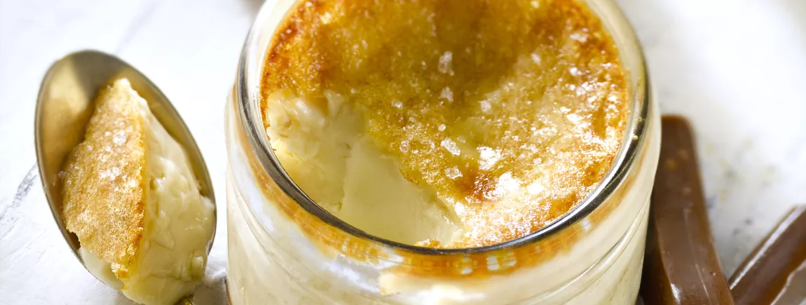 Crème aux caramels et fleur de sel Crème caramel