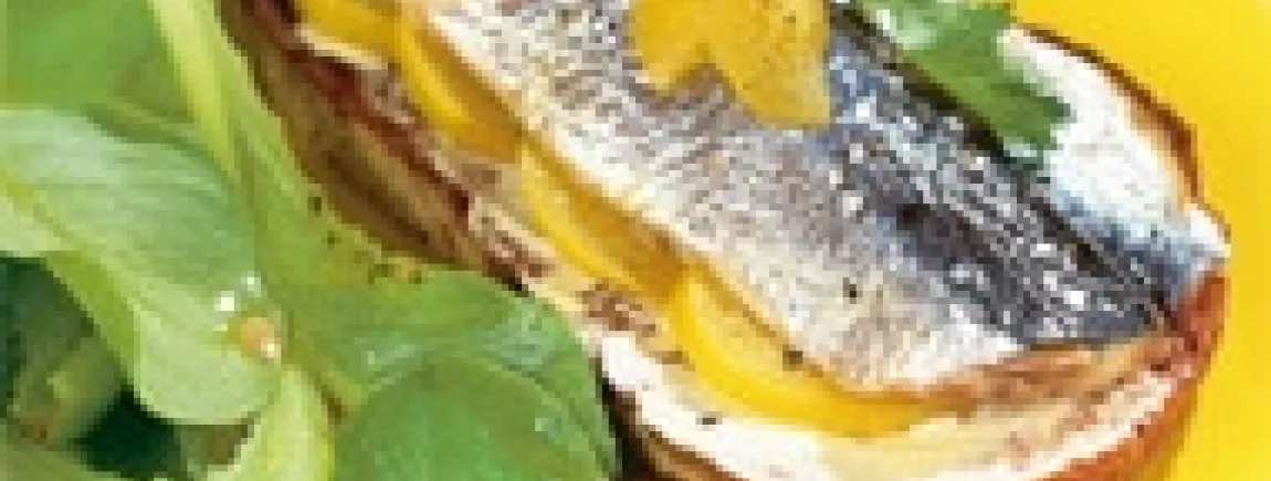 Croustillants de sardine au citron confit avec Fruit d’Or®