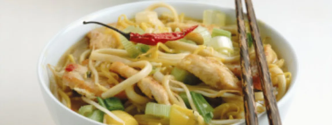 Wok de dinde au curry avec Planta Fin®