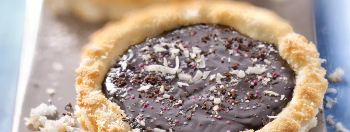 Tartelettes noix de coco et chocolat noir Tartelettes noix de coco et chocolat Poulain®