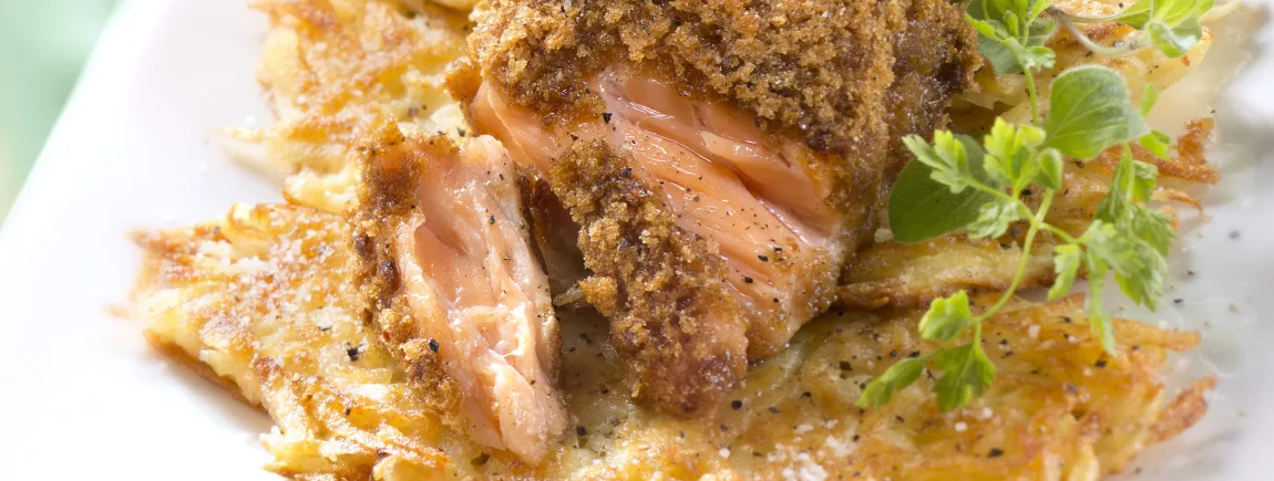 Pavé de saumon en croûte de pain d'épices Vandame® Pavé de saumon en croûte de pain d'épices Vandame®