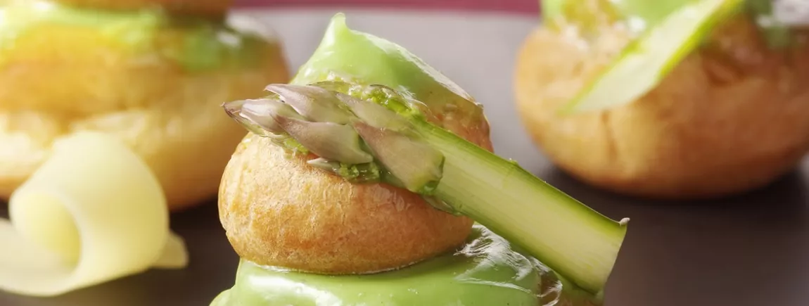 Religieuse aux asperges et fromage Religieuse aux asperges et fromage
